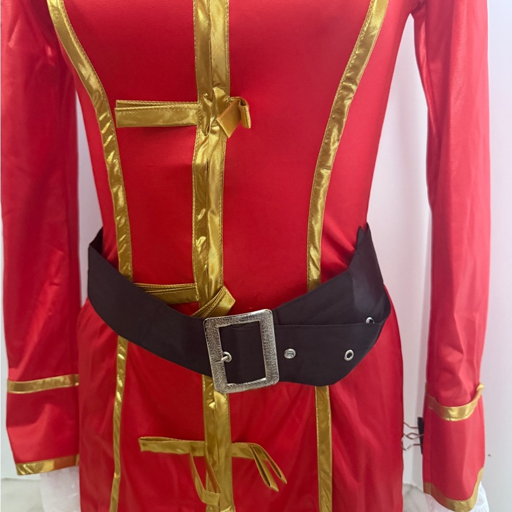 Leg Avenue Red Pirate Halloween Costume with Hat and Hook/Size Small - Picture 4 of 16